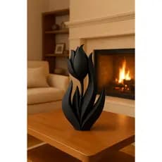 Escultura Decorativa Minimalista Rosa Moderna para Sala, Escritório e Decoração de Interiores