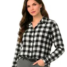 Camisa Xadrez Feminina Manga Longa Estilo Blogueira Rodeio Sertanejo Cowboy Tendência Pronta Entrega