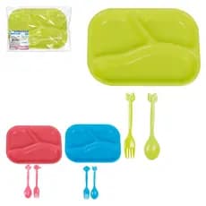 Kit Refeição Infantil Plástico c/ 3 peças - ART BABY