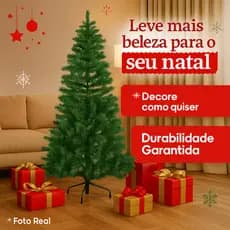 Árvore De Natal Premium Pinheiro 1,80 2,10m ou 2,40m 1400 Galhos Tradicional Verde Imperial Luxo