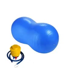 Bola De Pilates Feijão 90x45cm Com Bomba De Ar Bola Peanut Para Pilates Yoga E Fisioterapia
