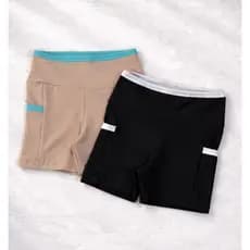 Kit 2 Shorts Femininos Curtos de Academia com bolsos laterais