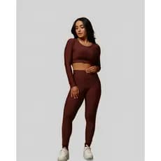 Conjunto Fit Top com Manga Comprida + Calça em Suplex