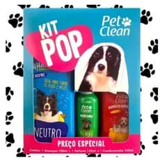 Kit Shampoo Perfume e Condicionador Pet Clean para Cães Envio Imediato