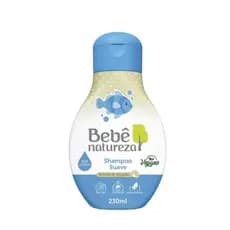 Bebê Natureza Shampoo Suave Extrato de Algodão 230ml Sem Lágrimas Vegano