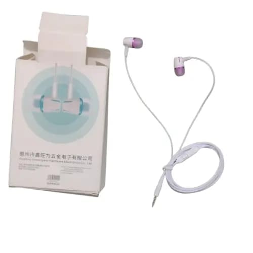 Fone de Ouvido Intra-Auricular  vermelho, preto, Conforto e Som Profundo com Cabo de Nylon 1.2M otimo som