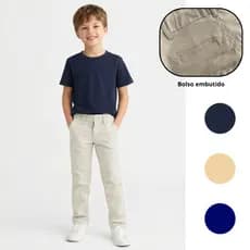 Calça Sarja Infantil esporte fino menino ogochi regulador elastano bolso embutido