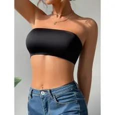 KIT 3  CROPPED FEMININO TOP FAIXA TOMARA QUE CAIA VERÃOCROPPED BÁSICO LISO FEMININO SUPLEX PREMIUM