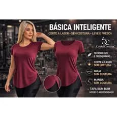 Kit 2 Blusas de Academia Tapa Bumbum Longline Fitness Sobre Legging