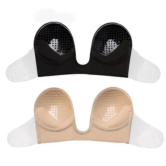 Sutiã De silicone Respirável Autoadesivo push-up Invisível Sem Alças Costas
