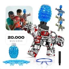 Arminha de Bolinha de Gel Metralhadora + 20.000 Bolinhas
