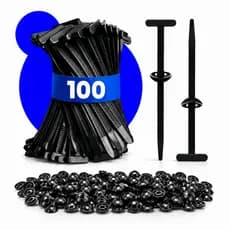Kit 100 Unidades De Abraçadeiras Com Travamento Automático em T Fivela Universal De Nylon