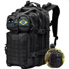 Mochila Tática 50/40 Litros Reforçada Impermeável Masculina Grande Camping Premium Pronta Entrega