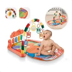 Tapete de Atividades Musical com Piano Interativo e Móbiles para Bebê