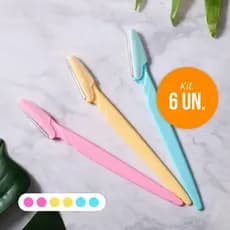 Kit 6 ou mais Lâmina Sobrancelha e Rosto Navalha Depilação Promoção Pronta Entrega