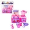 👩‍🍳Mini Cozinha Rosa com Fogão, Forno, Liquidificador, Espátula e Outros Acessórios