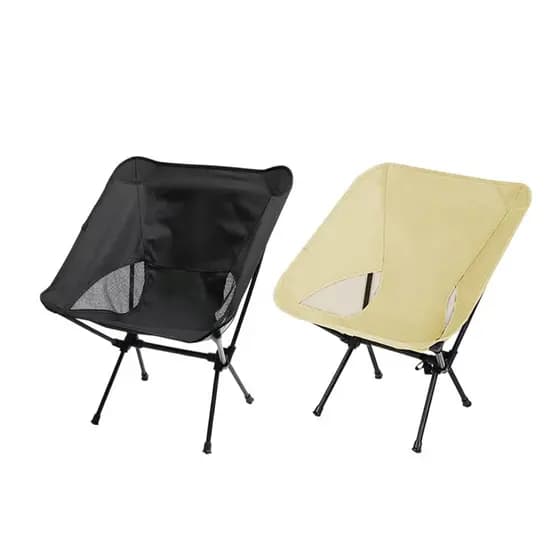 🪑 Cadeira Portátil para Camping Dobrável – Sortida (Preta ou Bege)