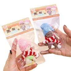 Boneco Squishy NATASA Anti-Estresse Brinquedo Macio de Apertar com Touca
