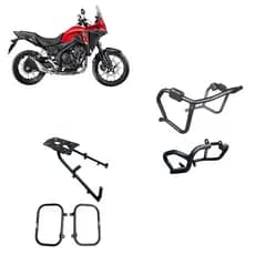Protetor Carenagem Nx 500 Nx500 2025 + Suporte de Bau Superior + Afastadores de Alforge