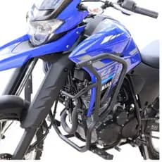 Mata Cachorro Lander 250 2019 a 2024 Protetor Carenagem Com Pedaleira Preto Fosco
