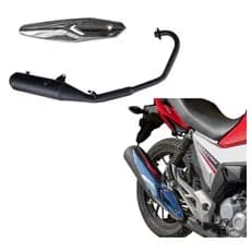 Escapamento Cg Titan 160 + Protetor Escapamento 2016 A 2024