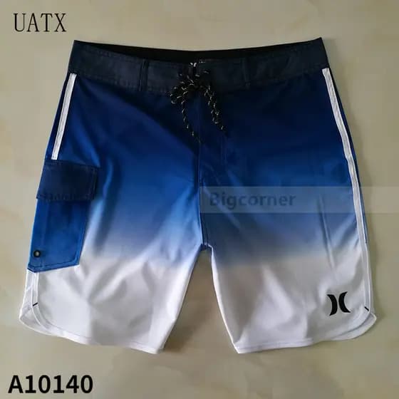 Calções de Praia Masculinos para Férias #     Cordão de Secagem Rápida A10140 THGF