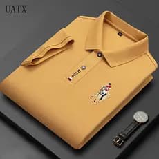 2026 nova camisa polo de algodão estilo verão, cor sólida, moda masculina, camisa de manga curta com gola, THGF masculin