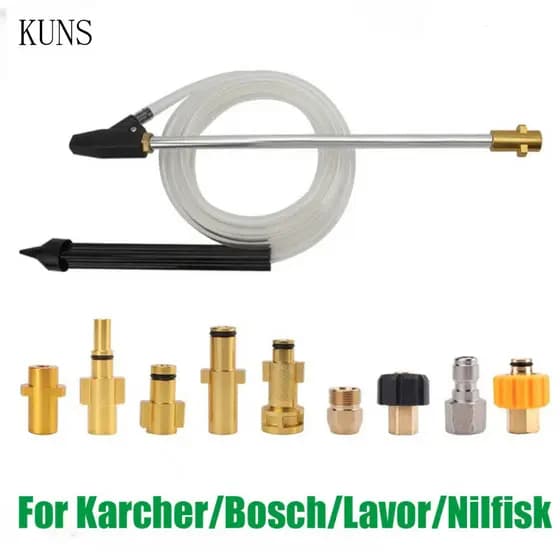 Kit de Jateamento de Areia para Lavadora de Alta Pressão, Bico Úmido Karcher Huter Interskol Lavor Parkside, Alta UMEZ