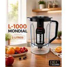 Copo Do Liquidificador Mondial L1000 Turbo Inox Preto Original