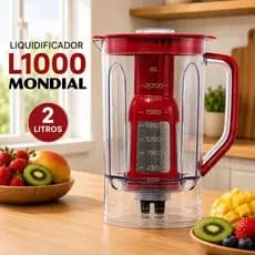 Copo Liquidificador L1000 Mondial Turbo Inox Vermelho Original