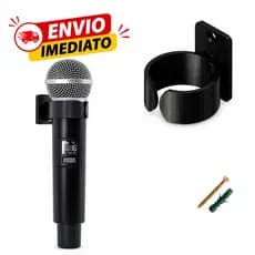 Suporte Parede Para Microfone Expositor Palco Escola Igrejas Musica Organização Decoração