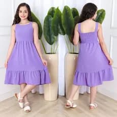 Vestido Juvenil  Regata Lizo em Tecido  Duna tamanhos 10 ,12, 14,16  Coral, Verde, Pink, Lilás, Azul