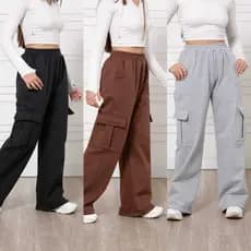 Calça Moletom Juvenil Meninas Estilo Despojado em TM, 10, 12,14,16 Cores, Marrom, preto, cinza, bege