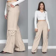 Calça Cargo Juvenil Em  Sensorial  Pra Meninas  Em FeriasTamanhos,12, 14, 16 ,   preto, Marrom, Azul