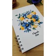Agenda Semanal 2026 A5 Personalizada Capa Dura (Planner, Planejamento, Agenda Comercial, Presente Natal, Lembrança)