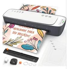 Plastificadora A4 A3 Termica Fria 13 Polegadas Aquecimento Rapido e Velocidade de 450 mm por min Laminator-SL888-W