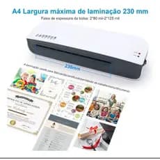 Plastificadora Laminadora A4 Com Refilador Cantoneira