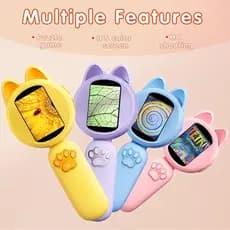 Microscópio Para Crianças 2 " Tela IPS Microscópios Digitais Portáteis HD Bolso Portátil Mini Câmera De USB Com LED Educ