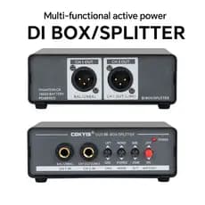 Ruído Ativo Do Divisor Da Caixa DI De 2 Canais Para Eliminar O Loop À Terra Em Equipamentos Musicais De Estúdio De Som A