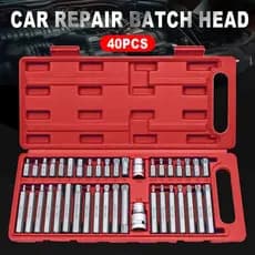 Kit 40 Peças Jogo de Bits Torx e Allen Multidentada com Várias Medidas - Kit Ferramentas para Chave de Fenda damai111