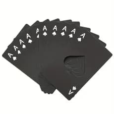 Kit 20 Abridor de Garrafa Formato Carta De Baralho As De Espadas Aco Inox