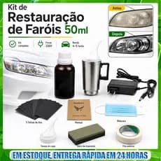 Polímero Revitalizador De Faróis C Copo De Polimento A Vapor 50ml