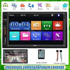 Multimidia 7 Polegas Tela Central MP5 2din Rádio Para Carro Touch Screen MP5 Receptor FM