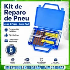 Reparo de Metal para Pneus de Carros Motos + Macarrão + Maleta premium