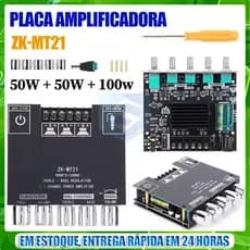 ZK-MT21 Placa Amplificador Bluetooth 50W * 2 + 100W De Som