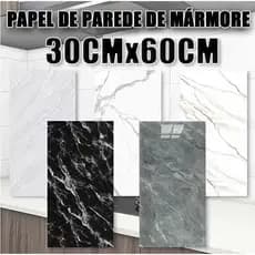 Kit 5/10/15/20 Placas Adesivas 3D Mármore De Parede Relevo Waterproof 30cm X 60cm Decoração