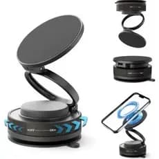 360° Suporte de mesa adsorção a vácuo suporte magnético de telefone para carro