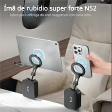 360°Suporte dobrável para celular, suporte magnético para carro，Dobrável Avião De Viagem Viva-Voz