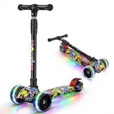 Patins Infantil com Luzes - 4 Rodas + Opção Kit Segurança - Promoção