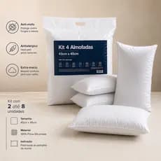 Kit 2 a 6 Travesseiros 70x50 TNT Branco Espuma Macio Para Dormir